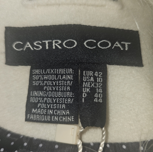 Women's Castro Trench Coat. Usa Size 10. - Picture 5 of 8